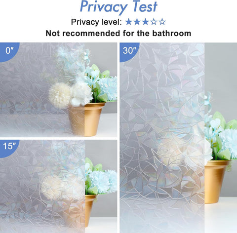 Haton Silver Rainbow Window Semi-Privacy Film
