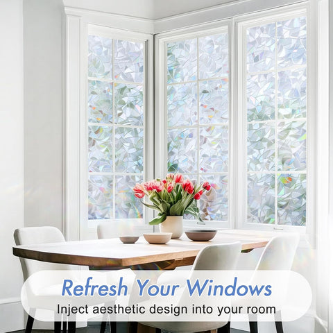 Haton Silver Rainbow Window Semi-Privacy Film