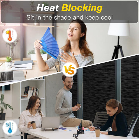 Haton Wave Pattern Blackout Window Film