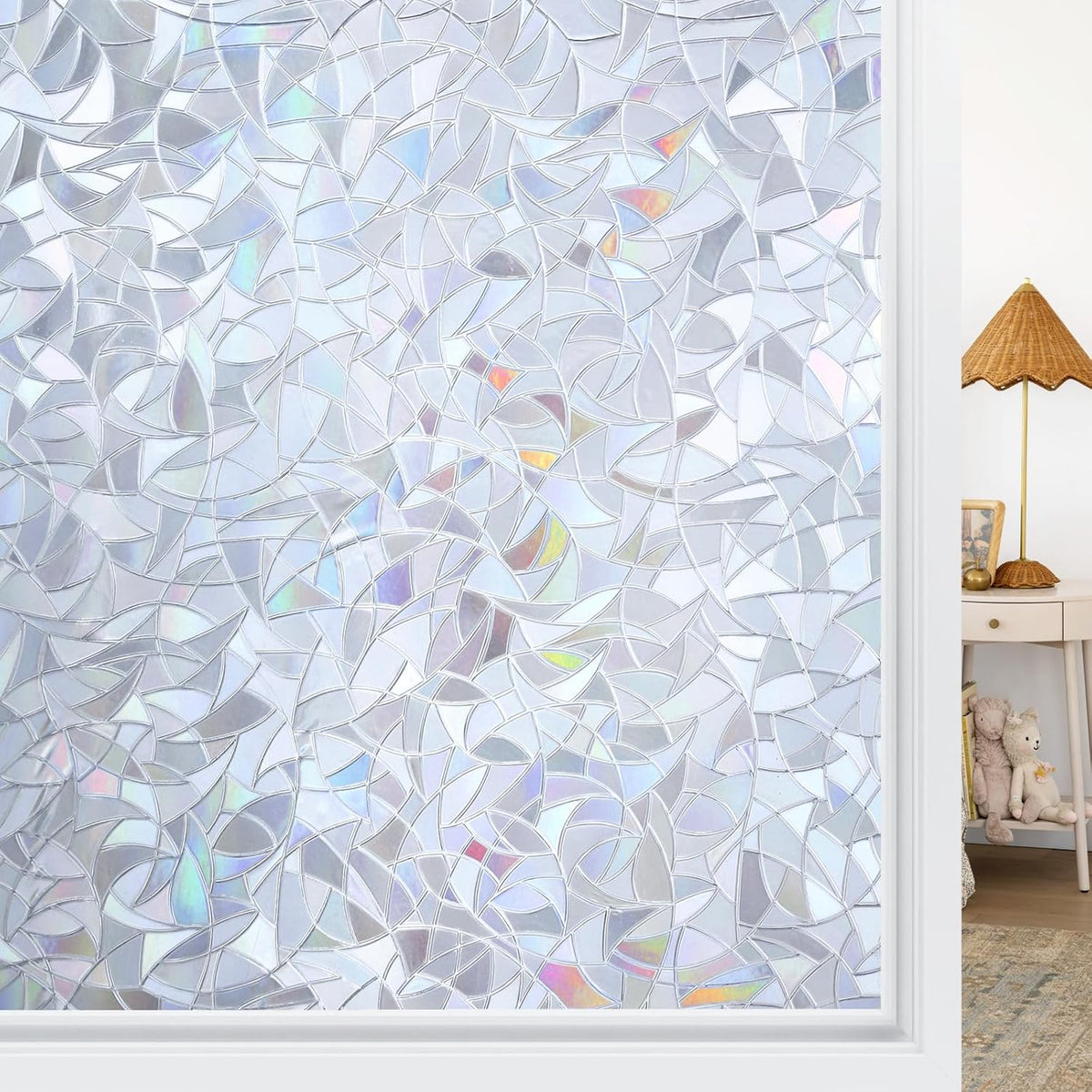 Haton Silver Rainbow Window Semi-Privacy Film